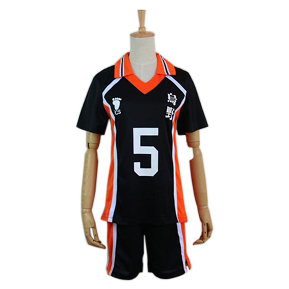 Haikyuu Cosplay Costume Karasuno High School Volleyball Club Tanaka Ryunosuke Sportswear Jerseys Uniform