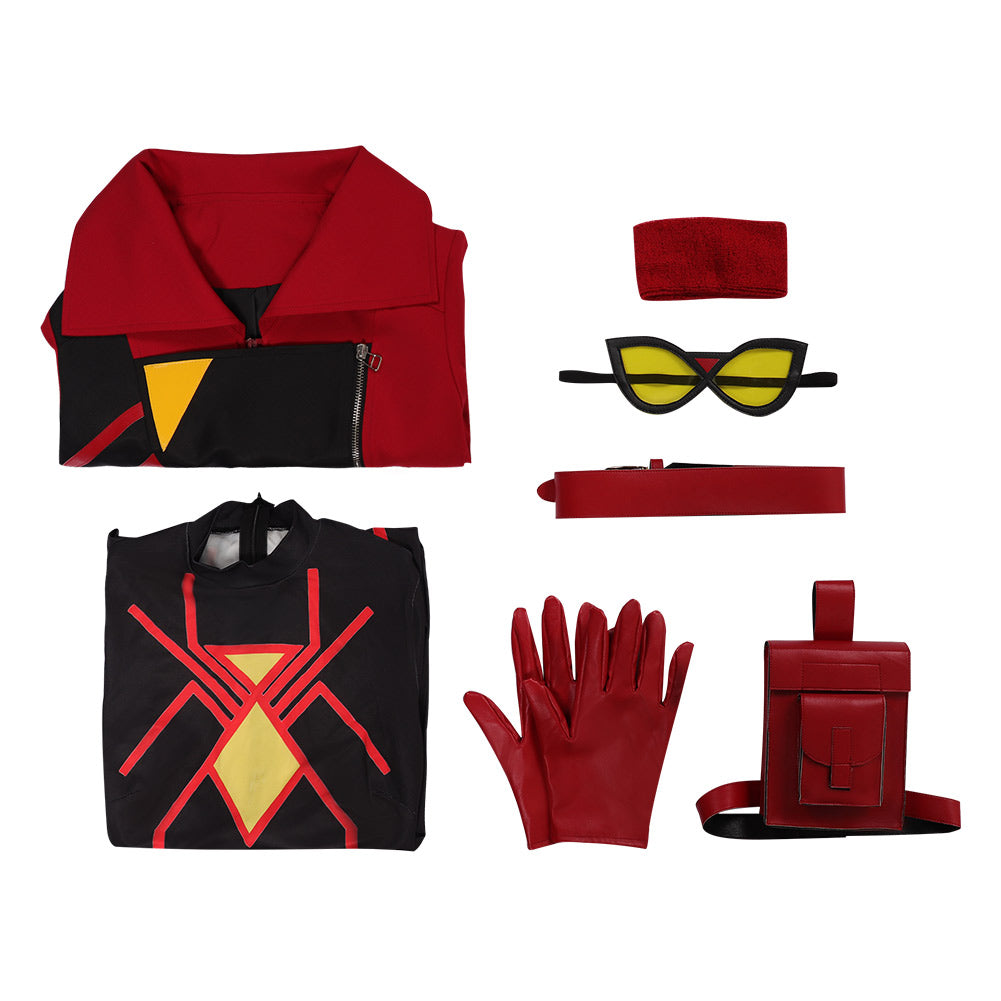 Spider-Man: Across The Spider-Verse Jessica Drew Cosplay Costume Outfits Halloween Carnival Suit