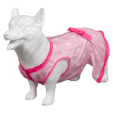 Barbie 2023 Pet Dog Pink Print Dress Cosplay Costume Outfits Halloween Carnival Suit