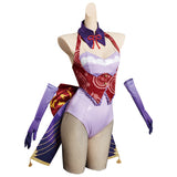 Genshin Impact Beelzebul Raiden Shogun Outfits Cosplay Costume Bunny Girl Jumpsuit Halloween Carnival Suit