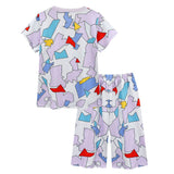Kids Children Stranger Things Season 4 hellfire Club Cosplay Sleepwear Pajams T-shirt Shorts Set