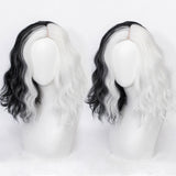 Cruella de Vil Cruella Cosplay Wig Heat Resistant Synthetic Hair Carnival Halloween Party Props