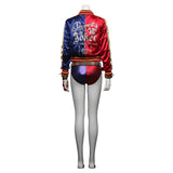 Suicide Squad Halloween Carnival Suit Harleen Quinzel Cosplay Costume T-shirt Pants Outfits