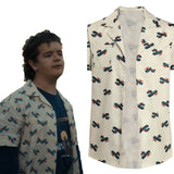 Stranger Things Season 4 - Dustin Henderson Cosplay Costume Summer Short Sleeve Shirt Outfits Halloween Carnival Suit