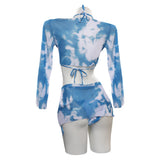 Sexy Bikini Swimsuit  Cosplay Costume Cloak Halloween Carnival Party Disguise Suit