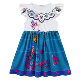 Kids Girls Encanto Mirabel Cosplay Costume Dress Outfits Halloween Carnival Suit
