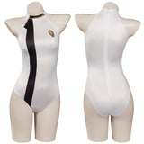 Star Trek: Discovery Season 4 Swimsuit Cosplay Costume White Jumpsuit Swimwear Halloween Carnival Suit