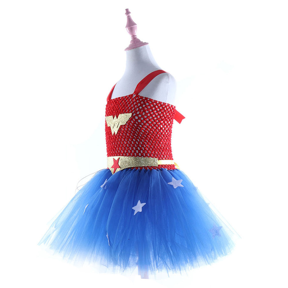 Kids Girls Cosplay Costume Tutu Dress Outfits Halloween Carnival Suit