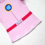 Kids Children Peach Cosplay Costume Outfits Halloween Carnival Party Suit