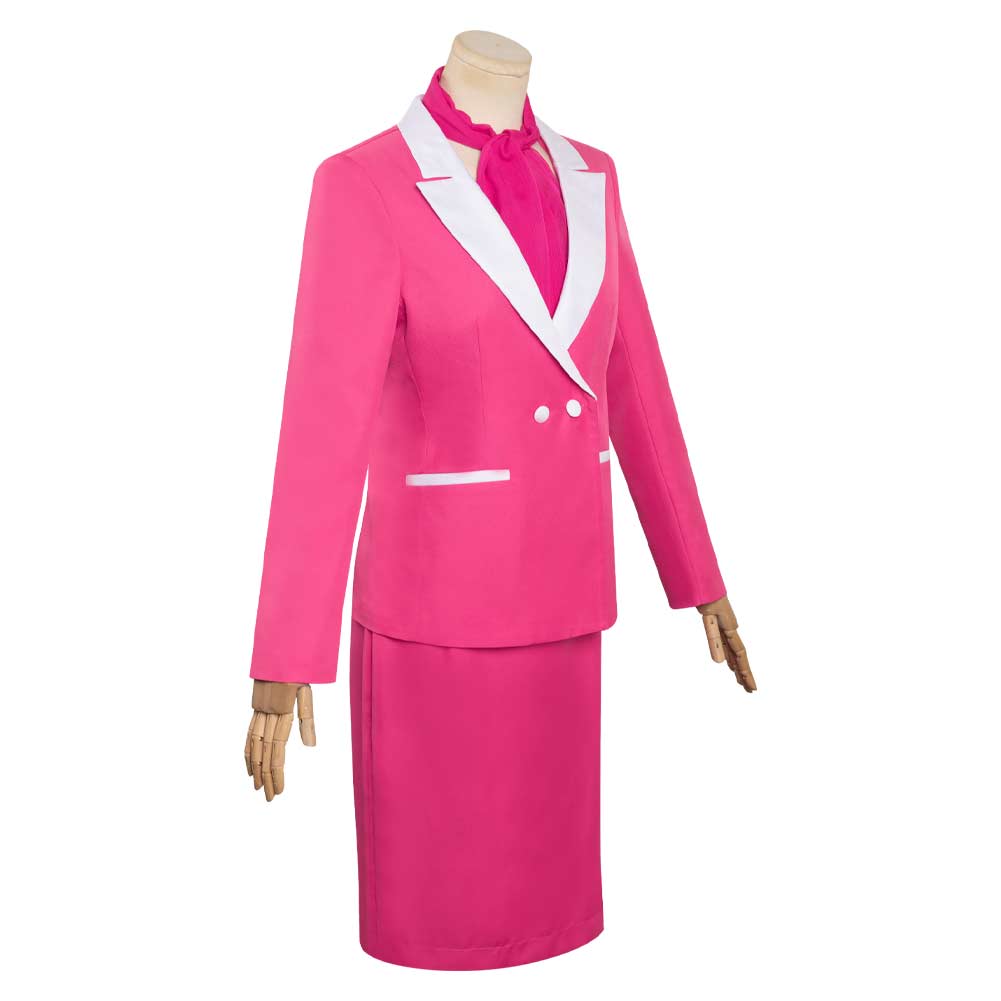 Barbie Cosplay Costume Pink Uniform Skirt Outfits Halloween Carnival Suit