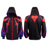 Spider Man: Across The Spider Verse Spider-Man 2099 Hoodie Cosplay Costume Halloween Carnival Suit