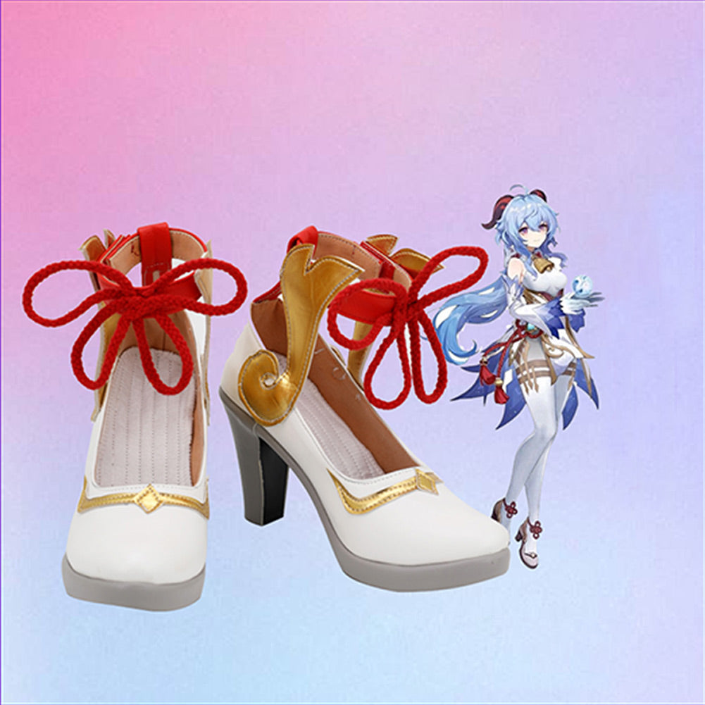 Genshin Impact GanYu Cosplay Shoes Boots Halloween Costumes Accessory Custom Made