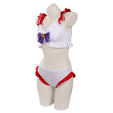 Sailor Moon Huo Yeli Swimsuit Cosplay Costume Bikini Top Shorts Outfits Halloween Carnival Suit