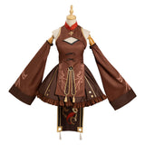 Genshin Impact Hu Tao Cosplay Costume Zombie‘s Style Dress Outfits Halloween Carnival Suit