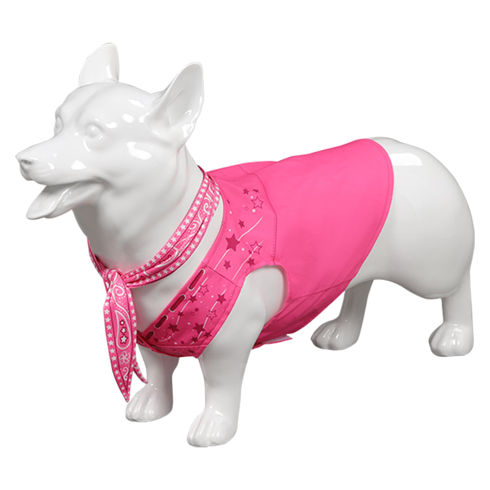 Barbie Cosplay Costume Pink Dog Clothes Halloween Carnival Suit