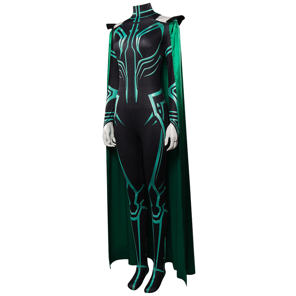Thor: Ragnarok Hela Jumpsuits Cloak Cosplay Costume Outfits Halloween Carnival Party Suit