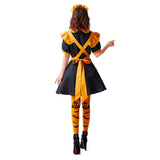 Vampire Witch Jack Cosplay Costume Halloween Maid Pumpkins Dress Outfits Carnival Suit