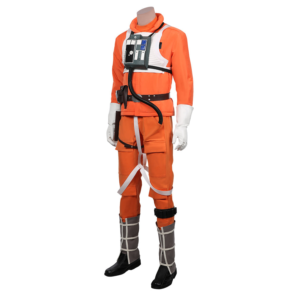 Star Wars Halloween Carnival Suit Luke Skywalker Pilot Cosplay Costume Jumpsuit Uniform Outfit