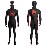 Spider-Man: Across The Spider-Verse Miles Morales Jumpsuit Cosplay Costume Outfits Halloween Carnival Suit