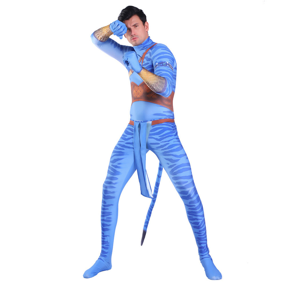 Adult  Avatar Cosplay Costume Jumpsuit Outfits Halloween Carnival Suit