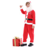 Kids Boys Christmas Santa Claus Cosplay Costume Uniform Outfits Halloween Carnival Suit