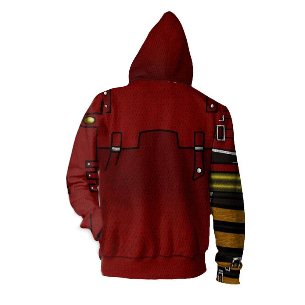 Vash the Stampede Cosplay Hoodie 3D Printed Hooded Sweatshirt Men Women Casual Streetwear Zip Up Jacket Coat