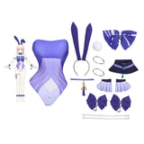 Genshin Impact Sangonomiya Kokomi Cosplay Costume Bunny Girls Jumpsuuit Outfits Halloween Carnival Party Disguise Suit