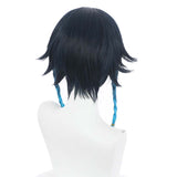 Game Genshin Impact Carnival Halloween Party Props Venti Cosplay Wig Heat Resistant Synthetic Hair