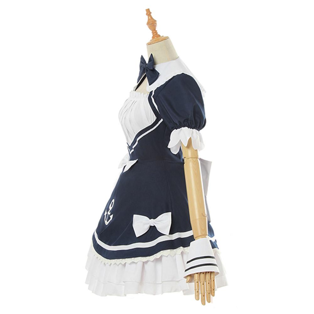 Youtuber Hololive Minato Aqua Maid Dress Cosplay Costume