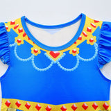 Children Girls Summer Snow White Cosplay Costume Dress Outfits Halloween Carnival Suit