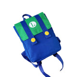 Luigi Cosplay Backpack Anime 3D Print School Bag School Bag Rucksack for Men Women
