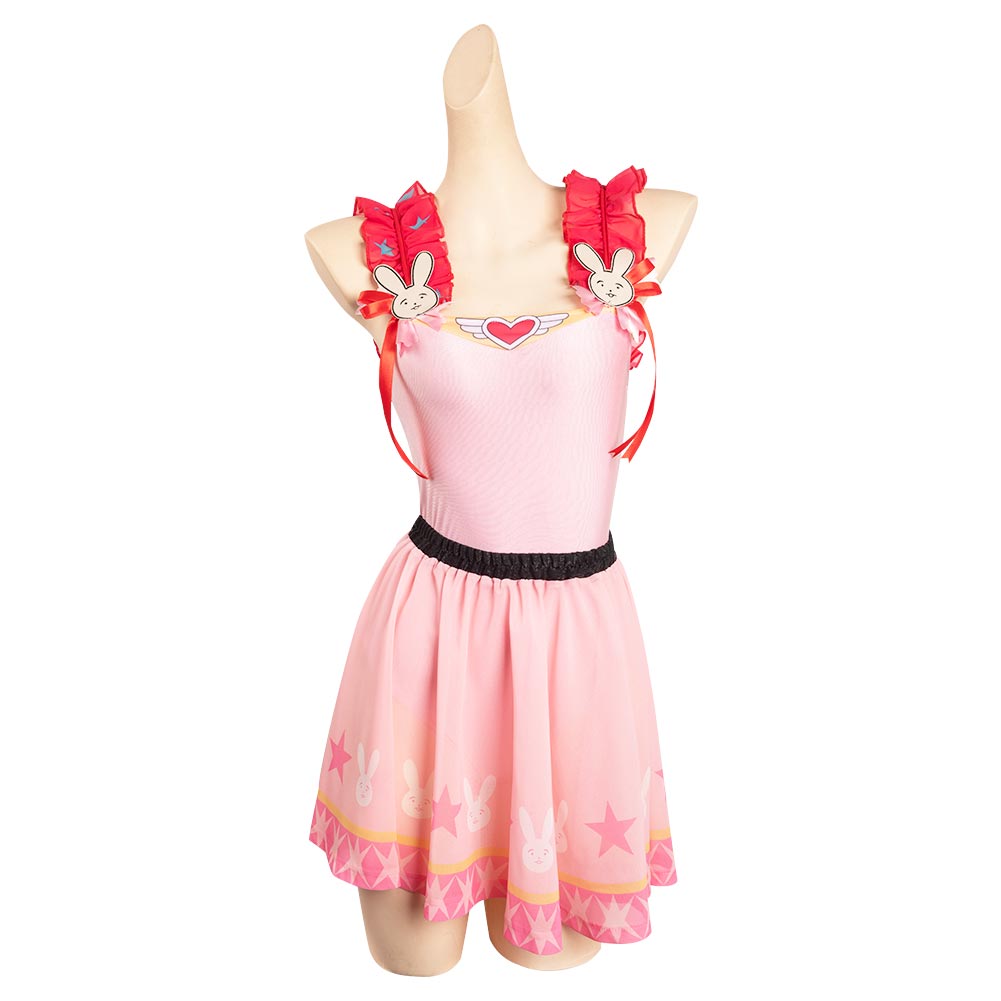 Oshi no Ko Hoshino Ai Cosplay Costume Kawaii Pink Dress Set