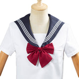 JK High School Uniform Class Uniform Students Clothing Summer Navy Sailor Suit Cosplay Top Skirt Outfit