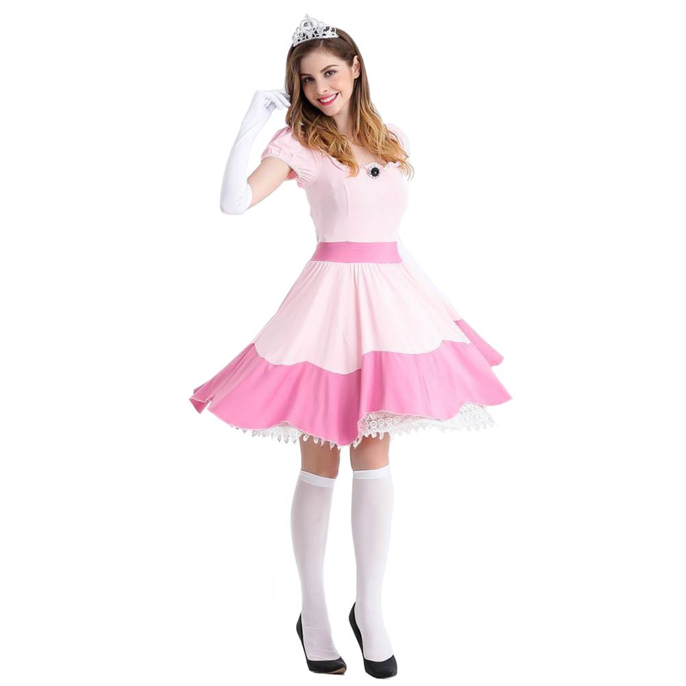 Peach Cosplay Costume Dress Outfits Halloween Carnival Party Suit