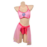 The Super Mario Bros. Movie-peach Princess Peach Cosplay Costume Halloween Carnival Party Disguise Suit Super Mario