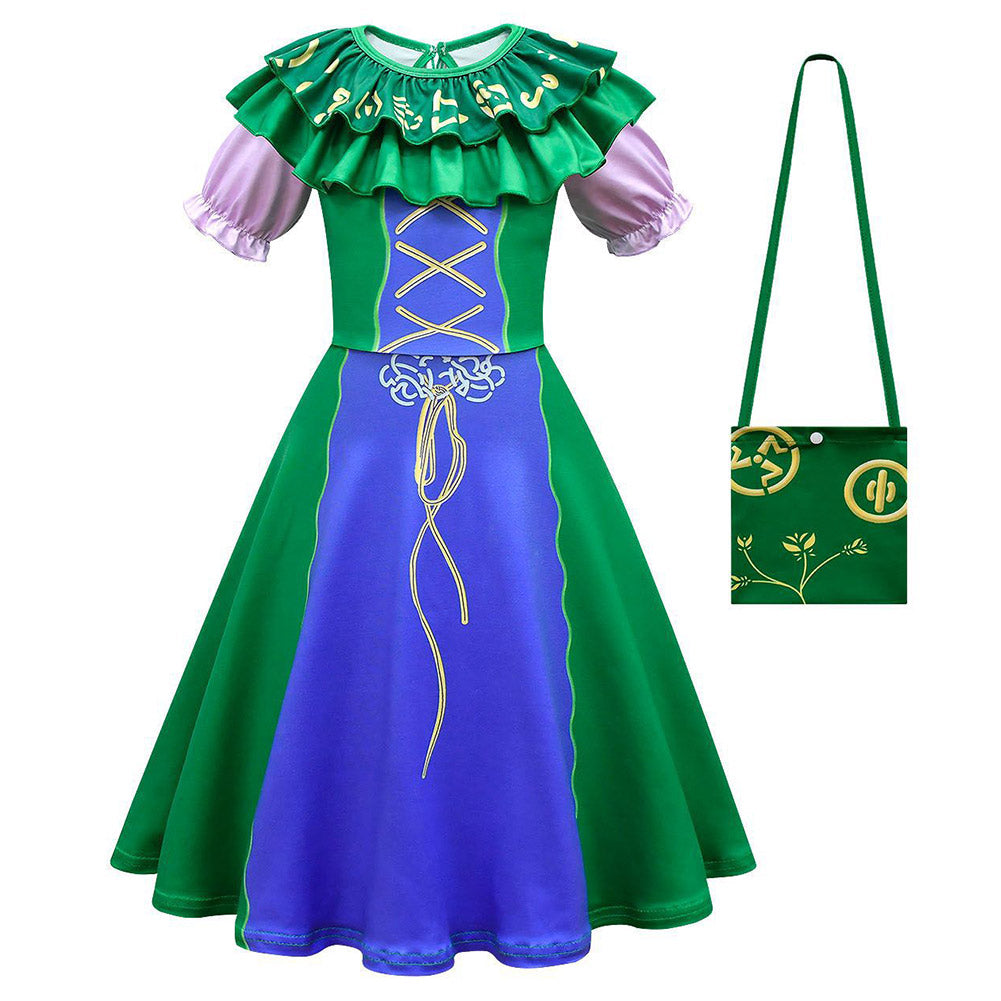 Kids Girls Hocus Pocus Winifred Sanderson Cosplay Costume Outfits Halloween Carnival Suit
