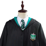 Harry Potter Slytherin Robe Cloak Outfit School Uniform Cosplay Costume Halloween Carnival Costume