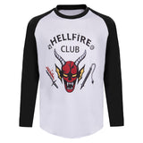 Stranger Things Season 4 (2022) Hellfire Club eddie munson Shirt Long Sleeve T-shirt Halloween Carnival Suit