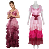 Harry Potter Hermione Granger Pink Ball Gown Dress Cosplay Costume For Adult  Women Girls