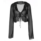 Womens  V Neck Long Sleeve Ruffle Blouse Cosplay Costume Halloween Carnival Party Disguise Suit