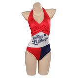 Joker Ugly Harley Quinn Original Design Swimsuit Cosplay Costume Halloween Carnival Suit