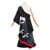 Final Fantasy XIV Night Crane Kimono Outfits Cosplay Costume Halloween Carnival Suit