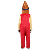 Children Kids  Pinocchio Cosplay Costume Jumpsuit Sleepwear Pajamas Halloween Carnival Suit
