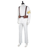 Shingeki no Kyojin Attack on Titan S4 Halloween Carnival Suit Cosplay Costume Marley Eldian Army White Uniform Outfits