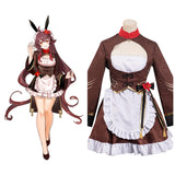 Genshin Impact—Hu Tao Cosplay Costume Maid Dress Outfits Halloween Carnival Suit