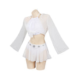 Princess Leia Cosplay Costume Swimsuit Skirt Cloak Outfits Halloween Carnival Suit
