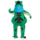 Inflatable Frog Costume for Adults Funny Green Frog Cosplay Air Blow Up Suit Carnival Festival Outfit Women Men Ceremony Clothes