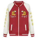 Tokyo Revengers Mikey Sano Manjiro Cosplay Baseball Uniform Zip Up Jacket Coat  Women Casual Sweatshirt