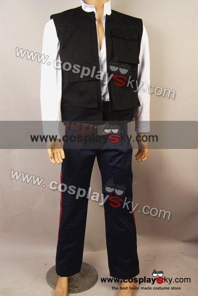 Star Wars ANH A New Hope Han Solo Costume Vest Shirt Pants