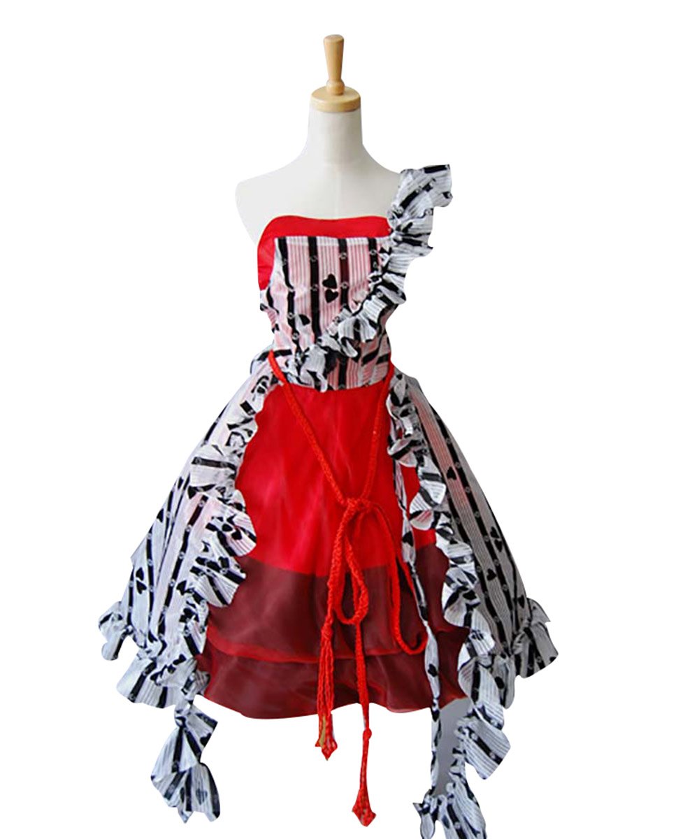 Tim Burton Alice In Wonderland Alice Red Court Um Dress Costume